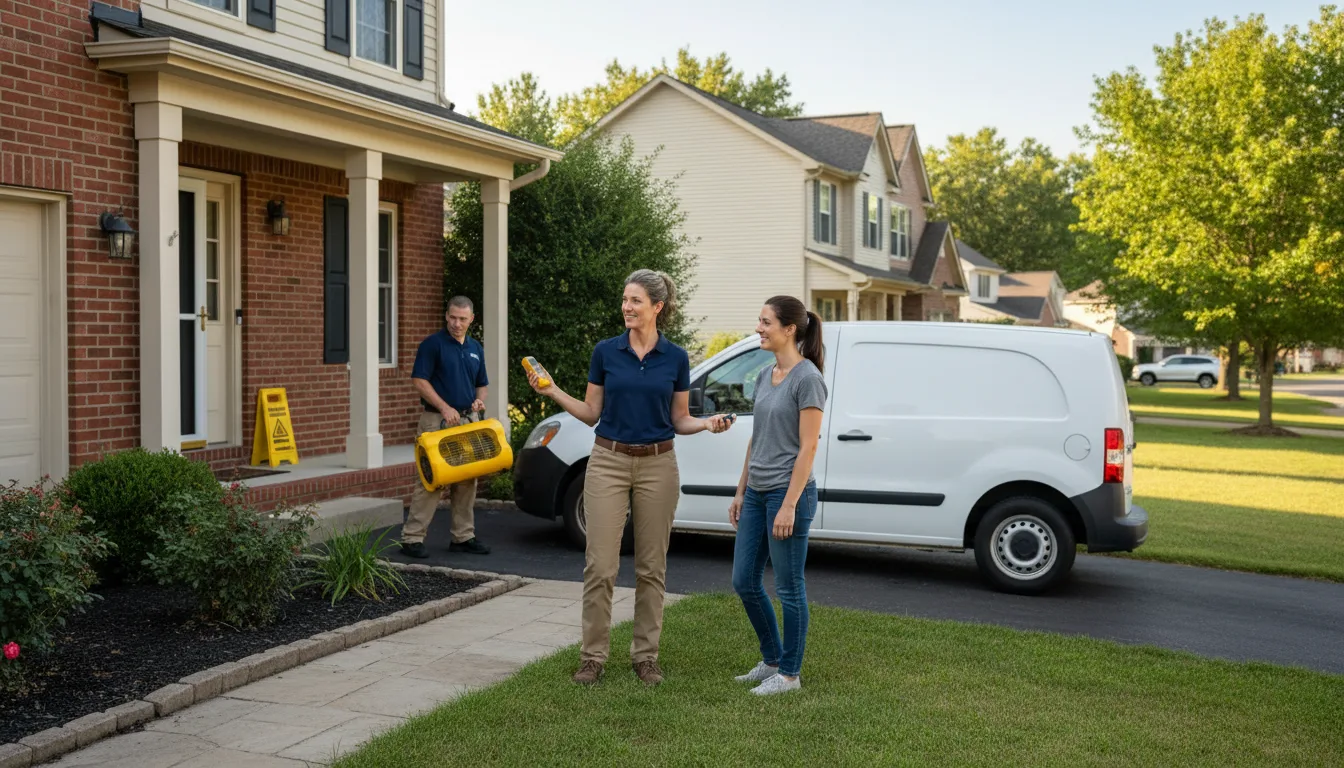 Residential water damage restoration in Jacksonville, AL